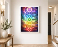 chakra mantras bija seven chakra rainbow sacred art 14 white 2