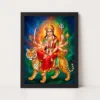Chandraghanta Durga Navratri Crescent Moon Divine Art Photo Frame
