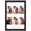 collage photo frame for anniversary black gold luxury memories photo frame 03 black main