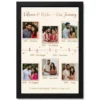 collage photo frame for anniversary vintage romantic love story photo frame 01 black main