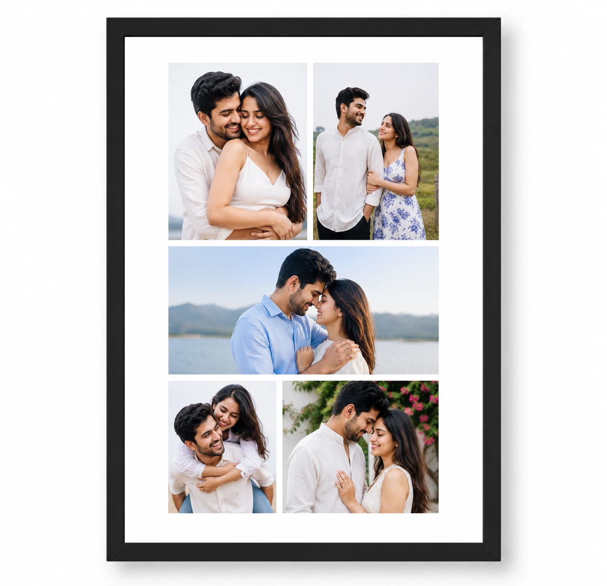 Contact Sheet 5 Photo Couple Portrait Collage Frame 1 Contact Sheet 5 Photo Couple Portrait Collage Frame