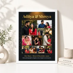 couple collage photo frame pastel love story journey photo frame 02 white 4