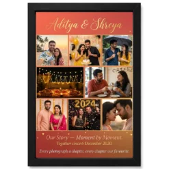 Couple Collage Photo Frame Romantic Multi Photo Love Memories Photo Frame