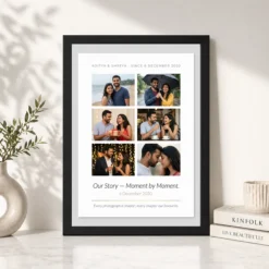 couple collage photo frame vintage polaroid love memories photo frame 03 black 4