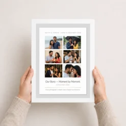 couple collage photo frame vintage polaroid love memories photo frame 03 white 3
