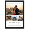 Couple Collage Photo Frames Black Gold Elegant Love Photo Frame 16 couple collage photo frames black gold elegant love photo frame 03 black main