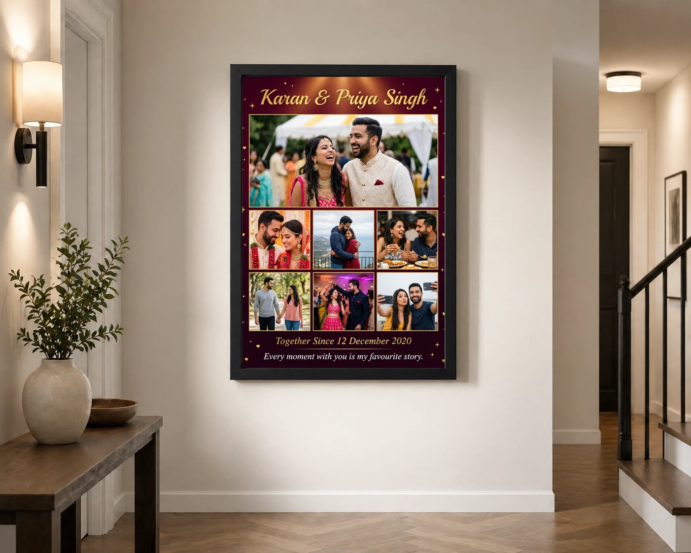 Couple Collage Photo Frames Pastel Dreamy Love Story Photo Frame 2 Couple Collage Photo Frames Pastel Dreamy Love Story Photo Frame - Image 2