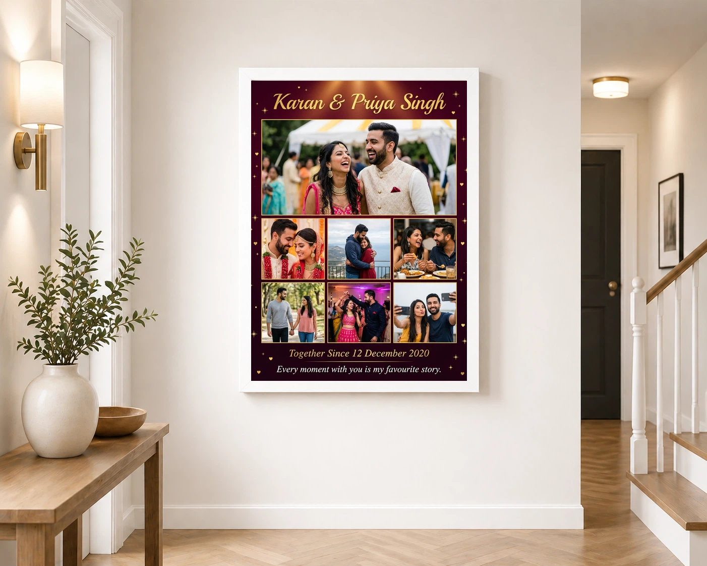 Couple Collage Photo Frames Pastel Dreamy Love Story Photo Frame 6 Couple Collage Photo Frames Pastel Dreamy Love Story Photo Frame - Image 6