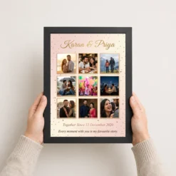 couple collage photo frames romantic love memories together photo frame 01 black 3