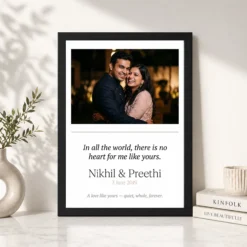 Couple Frame with Quotes Bold Calligraphy Love Art Photo Frame 11 couple frame with quotes bold calligraphy love art photo frame 03 black 4