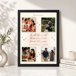 Couple Frame with Quotes Romantic Love Verse Heart Art Photo Frame 11 couple frame with quotes romantic love verse heart art photo frame 01 black 4