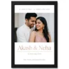 Couple Name Photo Frame Modern Monogram Minimal Love Photo Frame 16 couple name photo frame modern monogram minimal love photo frame 03 black main