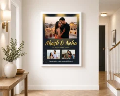 Couple Name Photo Frame Pastel Floral Custom Name Love Photo Frame 13 couple name photo frame pastel floral custom name love photo frame 02 white 2