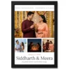 Couple Photo Frame Anniversary Black Gold Elegant Milestone Photo Frame 17 couple photo frame anniversary black gold elegant milestone photo frame 03 black main