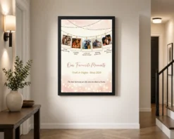 Alternative view of Couple Photo Frame Bedroom Ideas Pastel Boho Wall Art Photo Frame