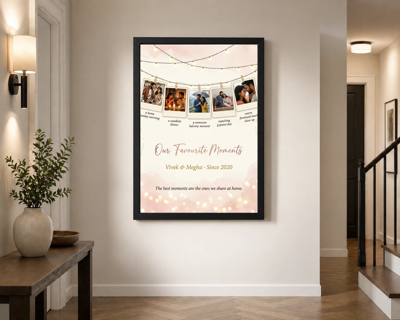 Couple Photo Frame Bedroom Ideas Pastel Boho Wall Art Photo Frame 2 Couple Photo Frame Bedroom Ideas Pastel Boho Wall Art Photo Frame - Image 2