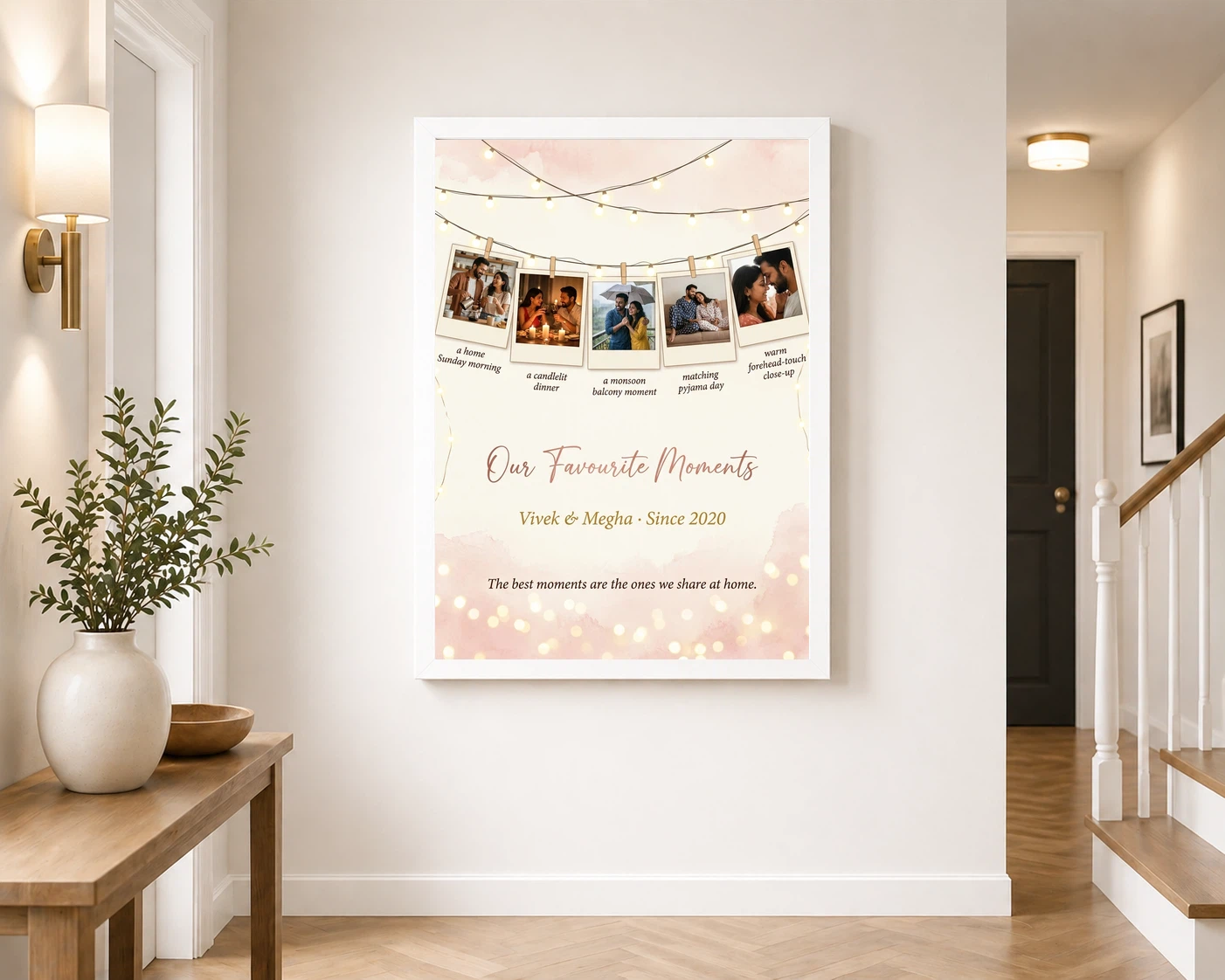 Couple Photo Frame Bedroom Ideas Pastel Boho Wall Art Photo Frame 6 Couple Photo Frame Bedroom Ideas Pastel Boho Wall Art Photo Frame - Image 6
