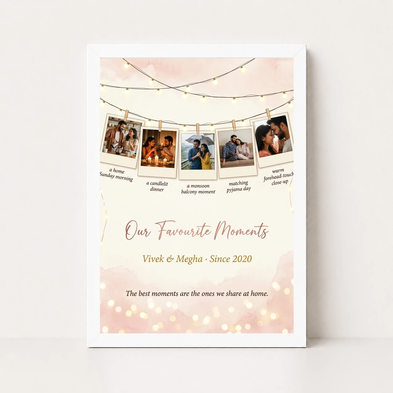 Couple Photo Frame Bedroom Ideas Pastel Boho Wall Art Photo Frame 5 Couple Photo Frame Bedroom Ideas Pastel Boho Wall Art Photo Frame - Image 5