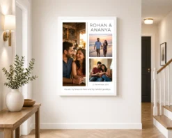 couple photo frame design black gold elegant silhouette photo frame 03 white 2