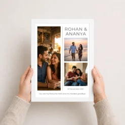 couple photo frame design black gold elegant silhouette photo frame 03 white 3
