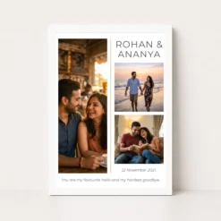 couple photo frame design black gold elegant silhouette photo frame 03 white main