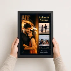 Couple Photo Frame Design Pastel Floral Love Story Photo Frame 10 couple photo frame design pastel floral love story photo frame 02 black 3