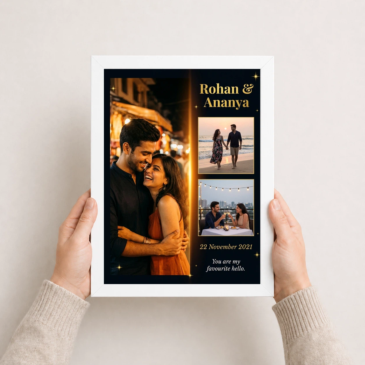 Couple Photo Frame Design Pastel Floral Love Story Photo Frame 7 Couple Photo Frame Design Pastel Floral Love Story Photo Frame - Image 7