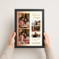 couple photo frame design romantic watercolor love art photo frame 01 black 3