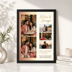 couple photo frame design romantic watercolor love art photo frame 01 black 4