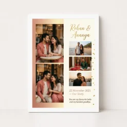 couple photo frame design romantic watercolor love art photo frame 01 white main