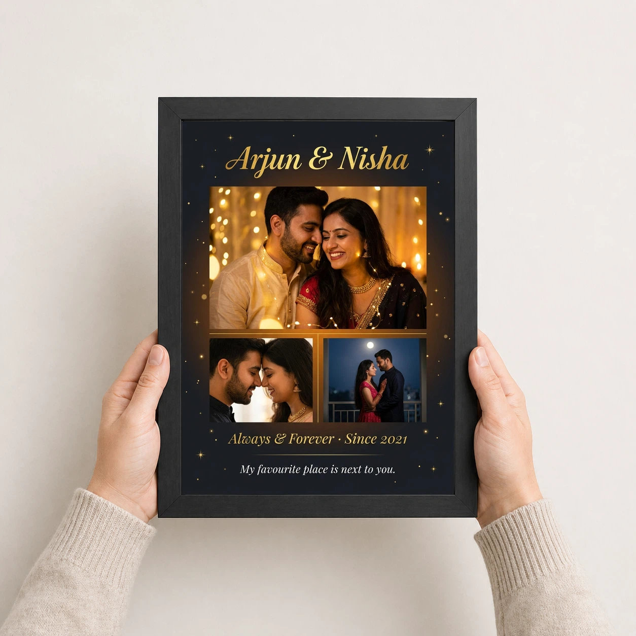 Couple Photo Frame for Bedroom Pastel Minimalist Love Photo Frame 3 Couple Photo Frame for Bedroom Pastel Minimalist Love Photo Frame - Image 3