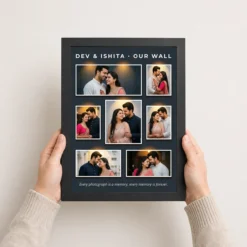 Couple Photo Frame for Wall Boho Macrame Love Nature Photo Frame 10 couple photo frame for wall boho macrame love nature photo frame 02 black 3