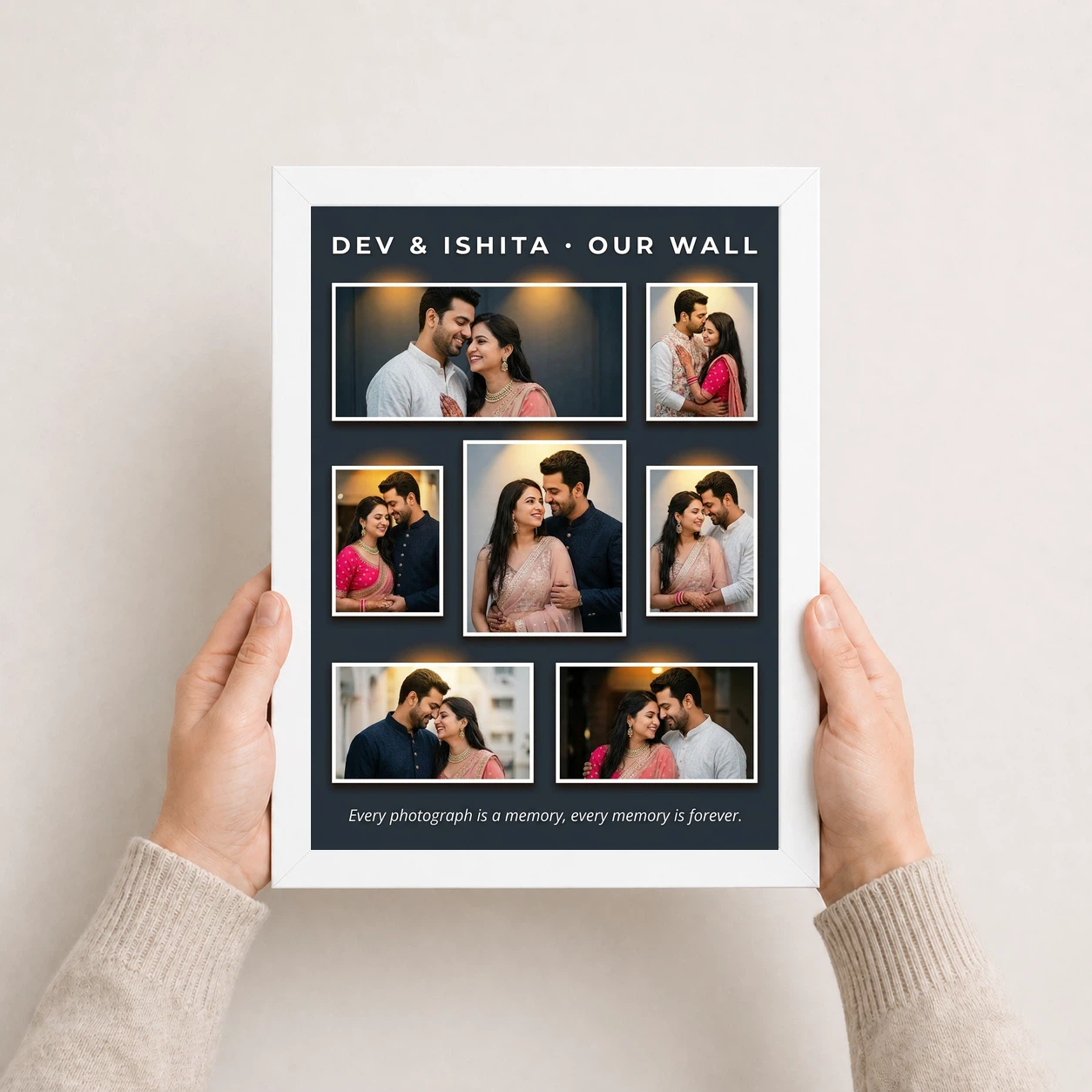 Couple Photo Frame for Wall Boho Macrame Love Nature Photo Frame 7 Couple Photo Frame for Wall Boho Macrame Love Nature Photo Frame - Image 7