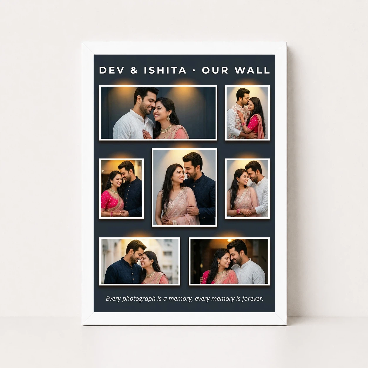 Couple Photo Frame for Wall Boho Macrame Love Nature Photo Frame 5 Couple Photo Frame for Wall Boho Macrame Love Nature Photo Frame - Image 5