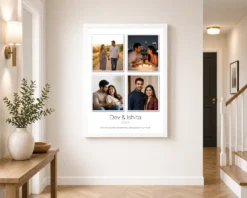 couple photo frame for wall elegant white floral love photo frame 03 white 2