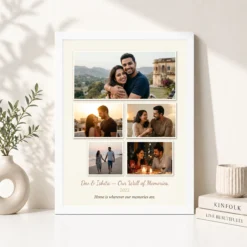 couple photo frame for wall modern art gallery love photo frame 01 white 4