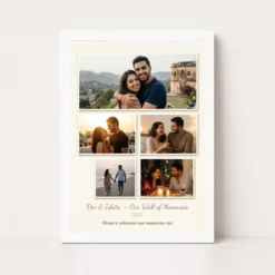 couple photo frame for wall modern art gallery love photo frame 01 white main
