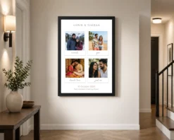 Alternative view of Couple Photo Frame Ideas Minimalist Modern Love Art Photo Frame