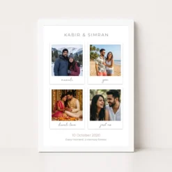 couple photo frame ideas minimalist modern love art photo frame 03 white main
