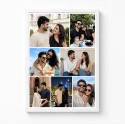 couple travel date moments six photo collage frame white main