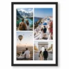 couple world travel adventure four photo collage frame black main