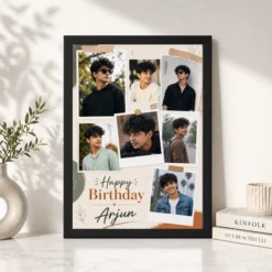 Customised Photo Frame for Boyfriend Birthday 11 customized photo frame for boyfriend birthday black 4
