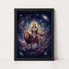 durga cosmic universe stars galaxy divine mother art 14 black main