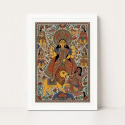 durga madhubani folk art bihar vibrant traditional painting 08 white main
