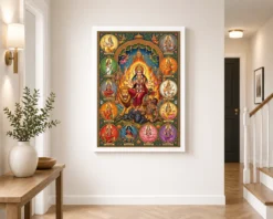 durga saptashati navratri nine colors sacred art 12 white 2