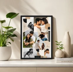 Alternative view of Editorial Moodboard Scrapbook Couple Photo Collage Frame