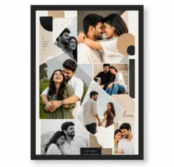 Editorial Moodboard Scrapbook Couple Photo Collage Frame