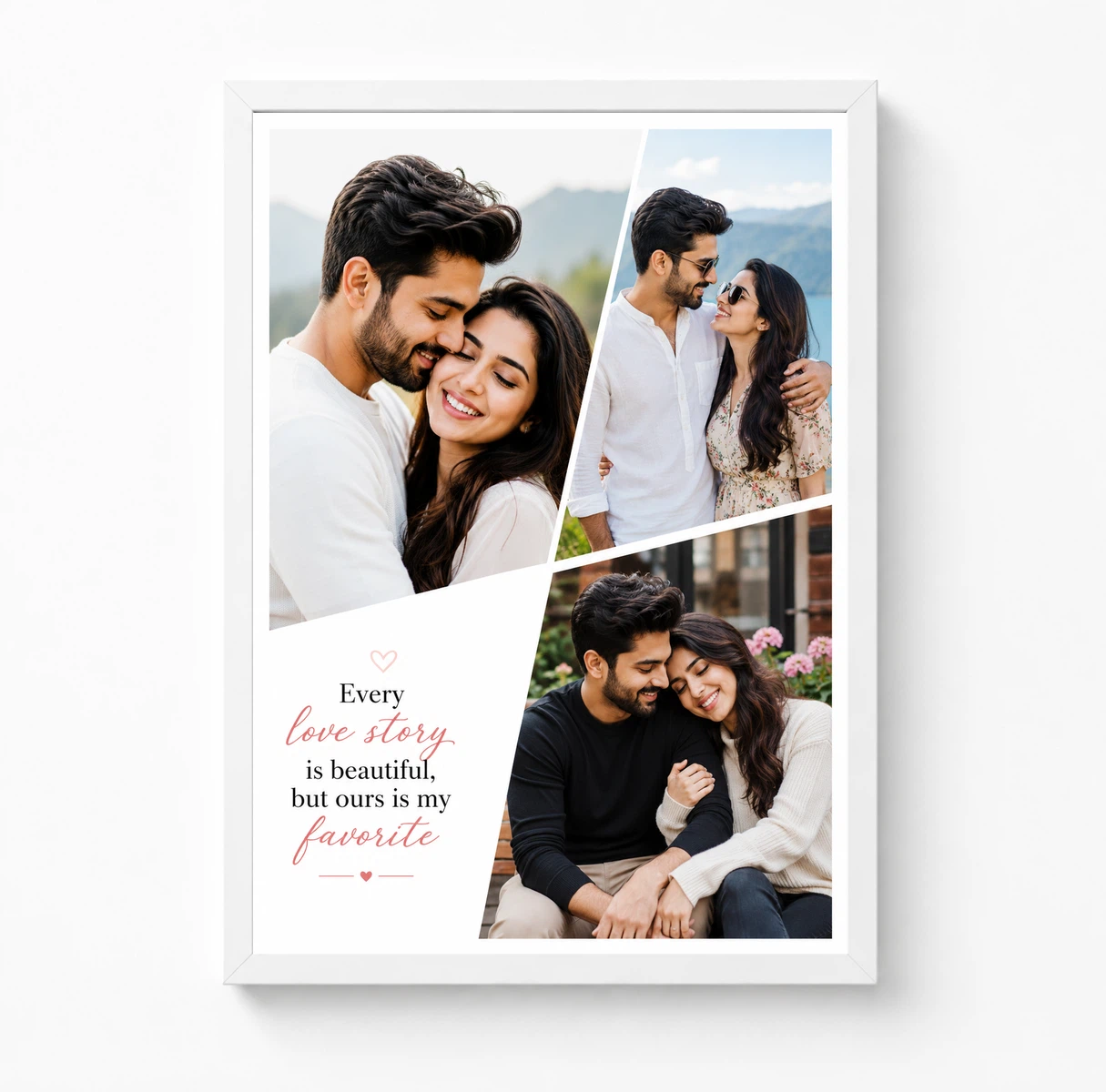 Every Love Story is Beautiful But Ours is My Favourite 3 Photo Couple Frame 3 Every Love Story is Beautiful But Ours is My Favourite 3 Photo Couple Frame - Image 3