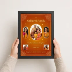 family frame design floral warm classic home decor photo frame 01 black 3