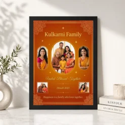 family frame design floral warm classic home decor photo frame 01 black 4
